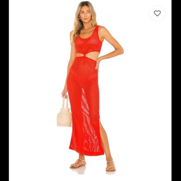 Solid & Striped X Sloane Stephens Bailey Dress in Candy Red - Picture 1 of 3
